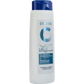 AUCHAN, COSMIA Shampooing et après-shampooing 2 en 1 antipelliculaire pour cheveux normaux 400ml