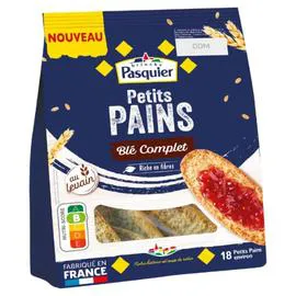 BRIOCHE PASQUIER Petits pains grillés Pasquier Blé complet 225g