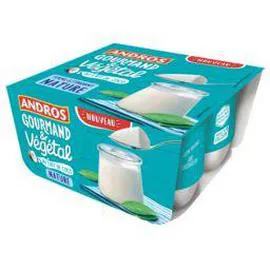 ANDROS Nature au lait de coco 4x100g