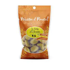 LE BRIN D'OLIVIER Olives aux Poivron & Piment 150g