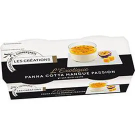 LES CRÉATIONS L'Exotique Panna Cotta mangue passion 2x120g