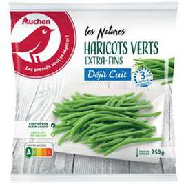 AUCHAN Haricots verts déjà cuit 750g
