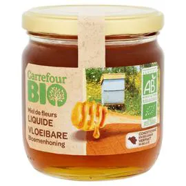 CARREFOUR BIO Miel bio de fleurs liquide 500g