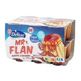 MARQUE REPÈRE, DÉLISSE Flan Vanille Caramel 12x100g