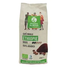 ARTISANS DU MONDE Café Pur Arabica Moulu Ethiopie Bio 250g