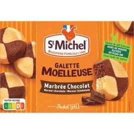 ST MICHEL Galettes moelleuses Marbrée Chocolat 180g