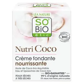 LÉA NATURE, SO'BIO ÉTIC Crème Visage Fondante Nourrissante Nutri Coco Bio 50ml