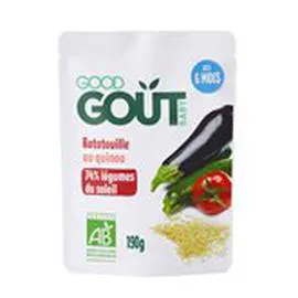 GOOD GOÛT Plat bébé bio bio Ratatouille - Dès 6 mois 190g
