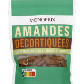 MONOPRIX Amandes décortiquées 125g