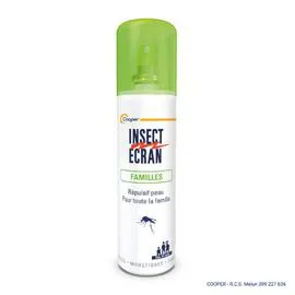INSECT ECRAN Anti-Moustique Spray Répulsif Peau Familles 100ml