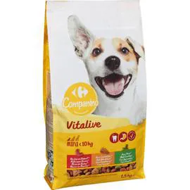 CARREFOUR COMPANINO Croquettes pour chien multi variétés 1,5kg