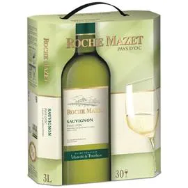 ROCHE MAZET Vin blanc Vin de pays d'Oc Sauvignon 3l
