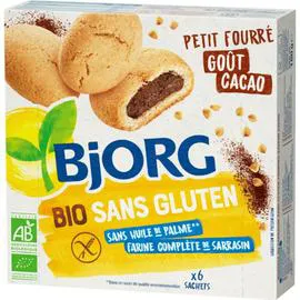 BJORG Biscuits fourrés cacao sans gluten bio 180g