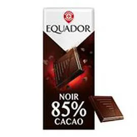 MARQUE REPÈRE, EQUADOR Tablette de chocolat Noir 85% cacao 100g