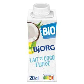 BJORG Lait de coco fluide bio 20cl