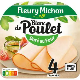 FLEURY MICHON Blanc de poulet doré au four 160g