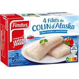 FINDUS Filets de colin d'Alaska 400g