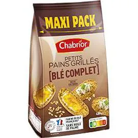 CHABRIOR Petits pains grillés blé complet 400g