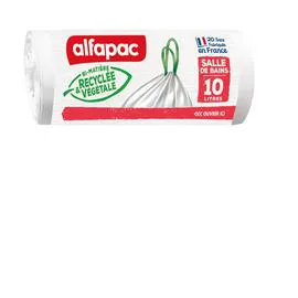Sacs-poubelle lien coulissant salle de bain (x20)
