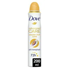 DOVE Déodorant Spray Anti-Transpirant Advanced Care Fruit de la Passion & Citronnelle 200ml