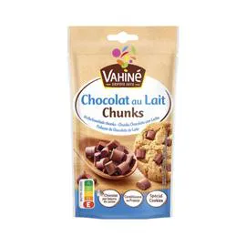 VAHINÉ Chunks chocolat au lait 100g