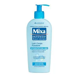 MIXA Lait Corps Fondant Hydratation 48H Acide Hyaluronique Pour Peaux Sèches Déshydratées 250ml