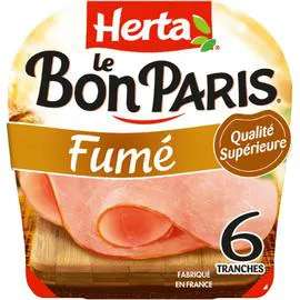 HERTA Jambon fumé Le Bon Paris 210g