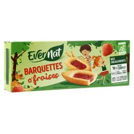 EVERNAT Barquettes O'Fraises Bio 120g