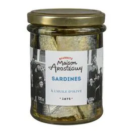 AROSTEGUY Maison Sardines à l'Huile d'Olive 125g
