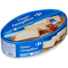 CARREFOUR Fromage Coeur Complice Doux Et Crémeux 200g