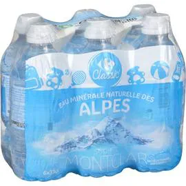 CARREFOUR CLASSIC' Eau minérale naturelle 6x33cl