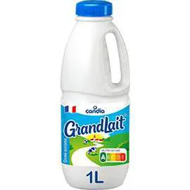 CANDIA Lait demi-écrémé GrandLait Bouteille 1l