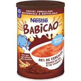 NESTLÉ, BABICAO Céréales aromatisées chocolat 400g