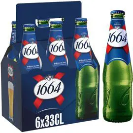 KRONENBOURG, 1664 Bière blonde 6x33cl