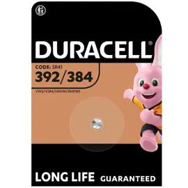 DURACELL Pile Oxyde d'argent spéciale 392/384 1,55V ( SR41 / V392/ V384 / SR41W / SR41WS) l'unité