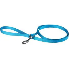 ANIMALIS Laisse Basic 25mm et 100cm pour Chien Bleu 80g