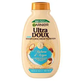 GARNIER, ULTRA DOUX Shampoing Disciplinant Cheveux Très Secs Richesse Argan 250ml