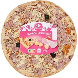 CARREFOUR CLASSIC' Pizza jambon fromage 450g