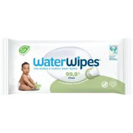 WATERWIPES Lingettes débarbouillage x48