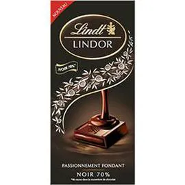 LINDT, LINDOR Chocolat noir fourré d'un suprême fondant 145g