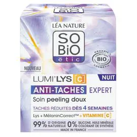 LÉA NATURE, SO'BIO ÉTIC Soin nuit Peeling - Anti-tâche - Lys 50ml