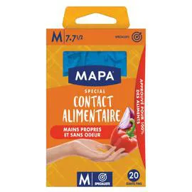 MAPA Gants Contact Alimentaire taille M x20