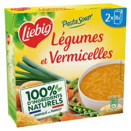 LIEBIG Soupe légumes & pâtes vermicelles 2x30cl
