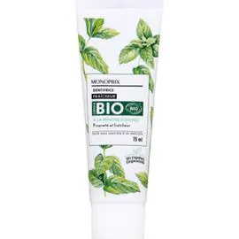 MONOPRIX BIO Dentifrice fraicheur 75ml