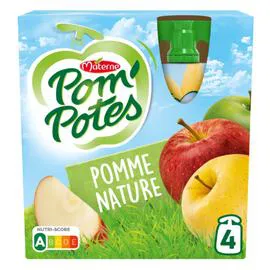 MATERNE, POM'POTES Compote pomme 4x90g