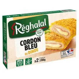 RÉGHALAL Cordons bleus halal dinde 200g