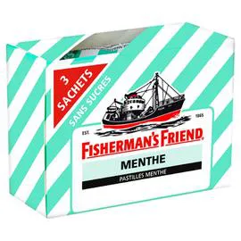 FISHERMAN'S FRIEND Bonbons pastilles menthes sans sucres 3x25g
