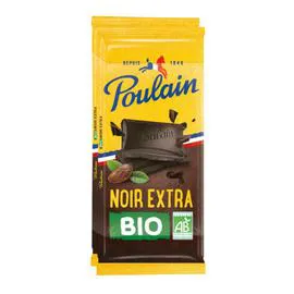 POULAIN Chocolat noir Bio 2x85g
