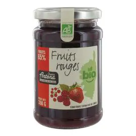 CHARLES ANTONA Confiture bio fruits rouges 350g