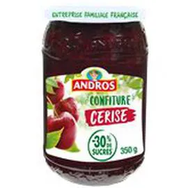 ANDROS Confiture cerises Allégée bocal 350g